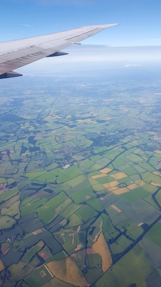 England from the air. It doesn't look like the U.S.A.
