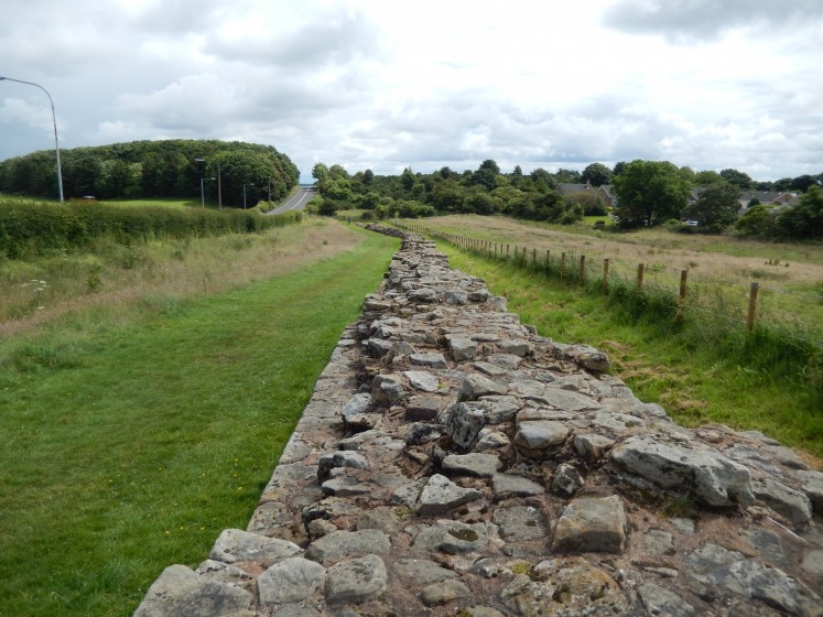 Some of the remains of Hadrian's Wall.