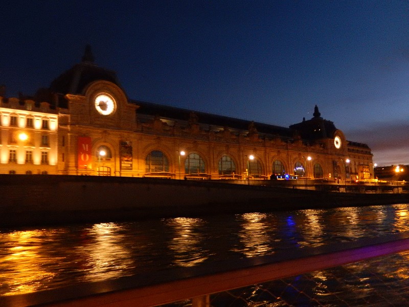 View of the Museum d' Orsay from our Seine River cruise.