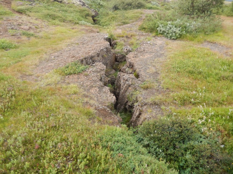 Everywhere we went, there were signs of the tectonic plates moving apart and rising/falling.