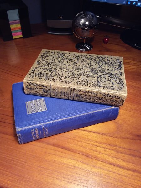The blue book was my mother's; the top one is mine.