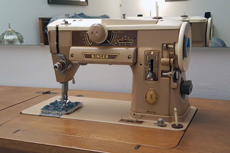 My trusty 52-year-old sewing machine. It never needed a repair.